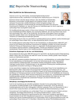 Mehr Qualität bei der Betoninstandsetzung / 15/06/2018 / Dr.-Ing. Ulrich Scholz