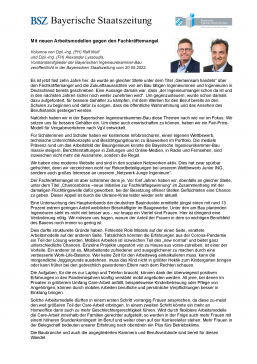 Mit neuen Arbeitsmodellen gegen den Fachkräftemangel / 20/05/2022 Dipl.-Ing. (FH) Ralf Wulf, Dipl.-Ing. (FH) Alexander Lyssoudis