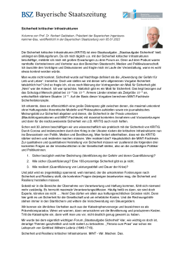 Sicherheit kritischer Infrastrukturen / 05.01.2023 / Prof. Dr. Norbert Gebbeken