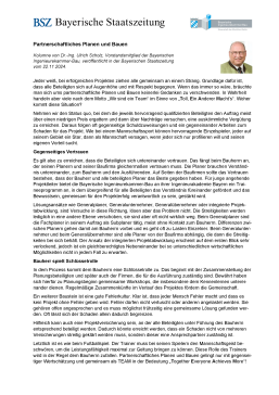 Partnerschaftliches Planen und Bauen / 22.11.2024 / Dr.-Ing. Ulrich Scholz