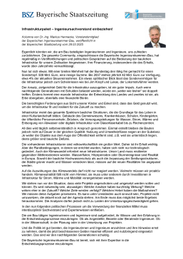 Infrastrukturpaket - Ingenieursachverstand einbeziehen! / 28/03/2025 / Dr.-Ing. Markus Hennecke