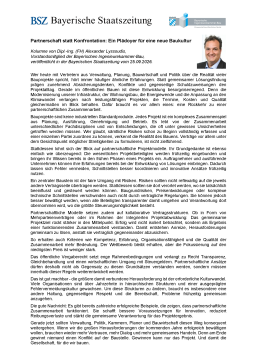 Partnerschaft statt Konfrontation: Ein Plädoyer für eine neue Baukultur / 26/09/2026 / Alexander Lyssoudis