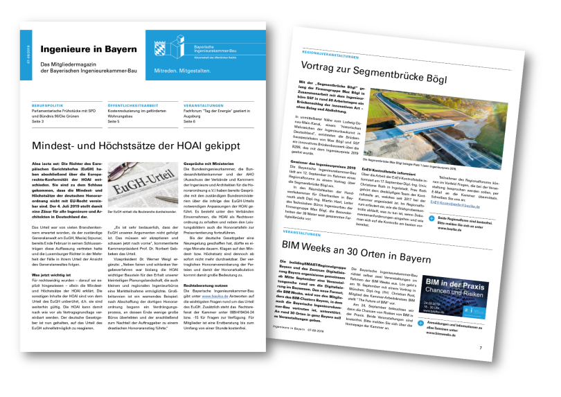 Mitgliedermagazin "Ingenieure in Bayern": Juli/August-Ausgabe jetzt online