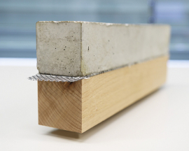 Innovative Schnellklebtechnik für Holz-Beton-Verbundelemente - Foto: Manuela Lingnau / Fraunhofer WKI