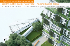Bau Innovativ 2023: Massivbau - nachhaltig und digital - 18.01.2022 - Fürstenfeldbruck 