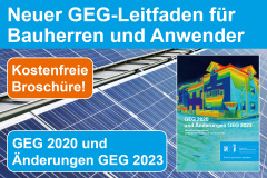 GEG 2020 und Änderungen GEG 2023 - Neuer Leitfaden für Bauherren und Anwender - Kostenfrei!