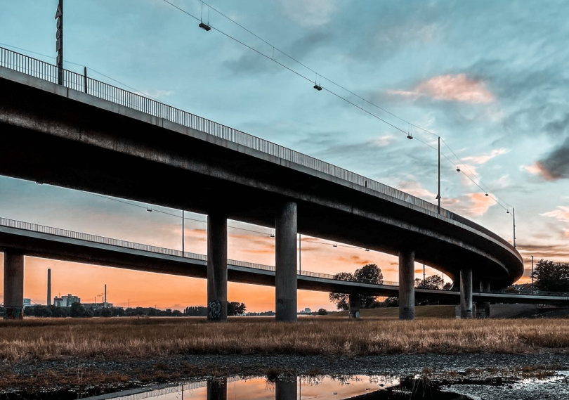 Zustandsnote und Traglastindex der 25 höchsten Brücken in Deutschland