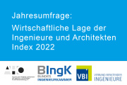 Wirtschaftliche Lage der Ingenieure und Architekten Index 2022