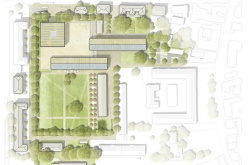 Der Lageplan der Neuburger Campus. (Grafik: Loomn Architekturvisualisierungen/gmp Architekten). 