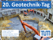 20. Geotechnik-Tag - 15.03.2024 - HS München 