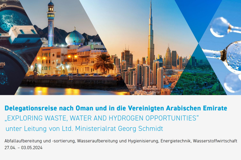 Delegationsreise des Bayerischen Wirtschaftsministeriums nach Oman und in die Vereinigten Arabischen Emirate - 27.04 bis 03.05.2024