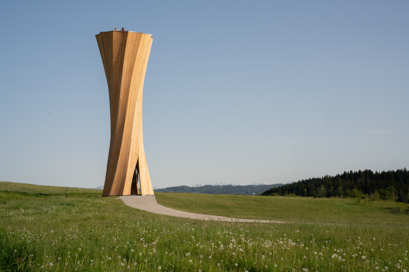 Der Wangen Turm auf der Landesgartenschau in Wangen im Allgäu. | Quelle: ICD, ITKE, IntCDC | Copyright: Universität Stuttgart