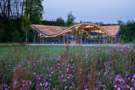 Hybrid-Flachs Pavillon | Quelle: ICD, ITKE, IntCDC | Copyright: Universität Stuttgart