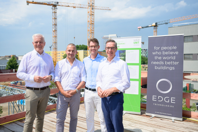 60 Prozent CO2-Reduktion beim Bau des „EDGE Friedrichspark“. Foto: solid UNIT / René Löffler