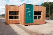 Pavillon „CRCLR HUT“ für zirkuläres Bauen auf dem Gelände der Urban Tech Republic