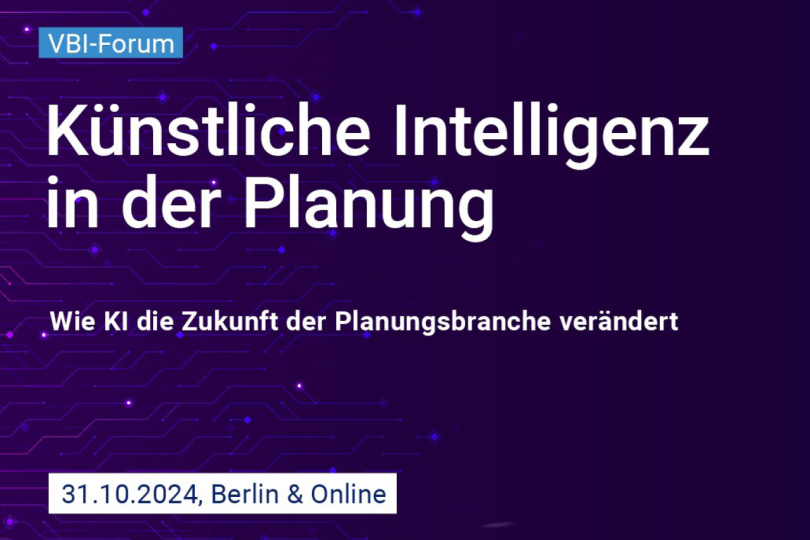 VBI-Forum Künstliche Intelligenz in der Planung - 31.10.2024 - Berlin und online