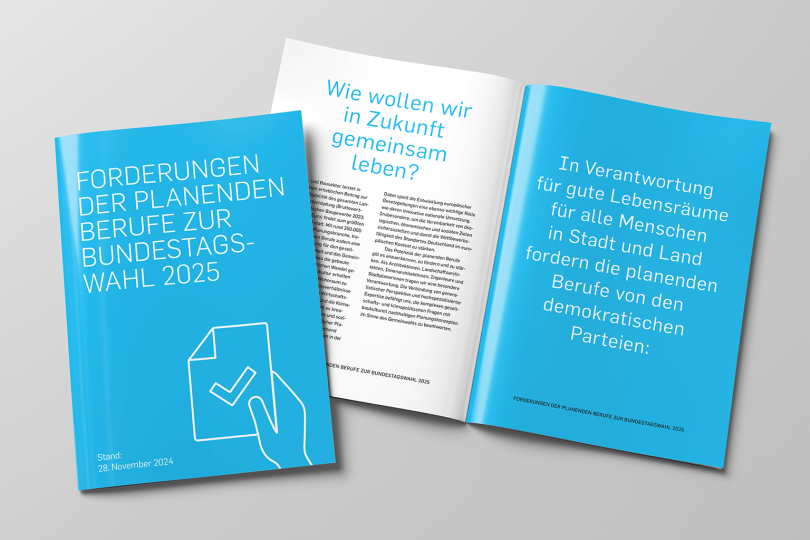 Forderungen der planenden Berufe zur Bundestagswahl 2025