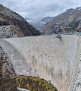Die Kölnbreinsperre diente ebenfalls für Messungen im Rahmen des Projekts InfraHealth. Foto: IGMS - TU Graz 