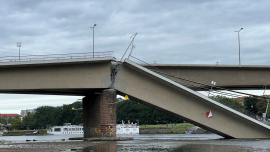 Einsturz der Carolabrücke in Dresen. Foto: Ingenieurkammer Sachsen