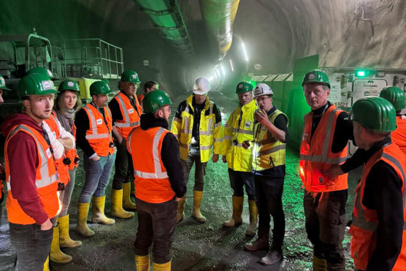 Studierende der TH Deggendorf besuchen Baustelle des Brenner Basistunnels