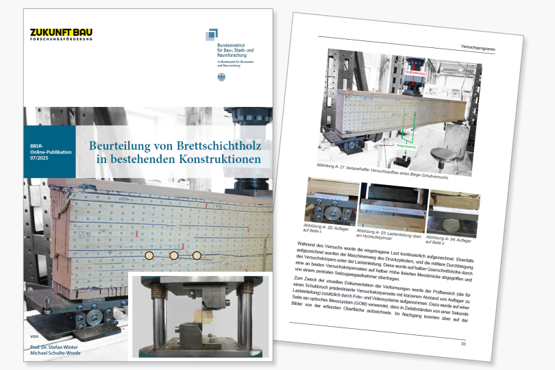 Neue BBSR-Publikation zur Beurteilung von Brettschichtholz in bestehenden Konstruktionen 