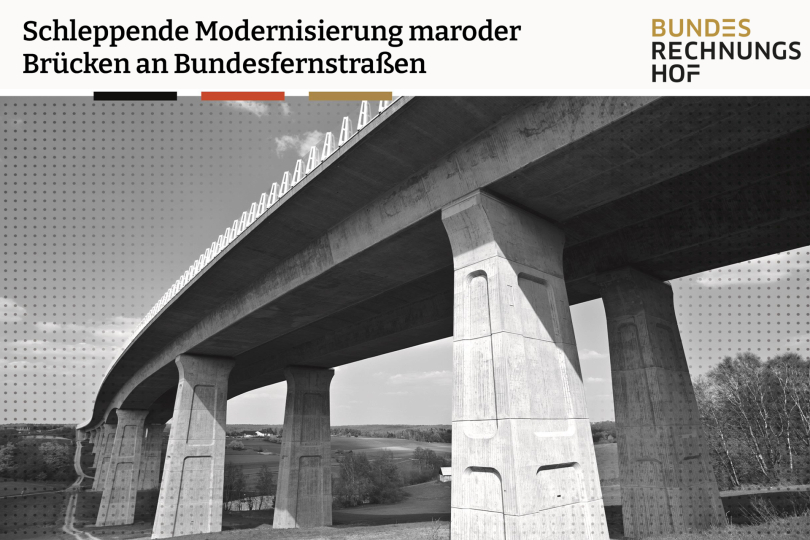 Bundesrechnungshof: Modernisierung maroder Brücken an Bundesfernstraßen deutlich im Rückstand