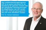 Landesentwicklungsprogramm (LEP): Teilfortschreibung 2025 muss kommen
