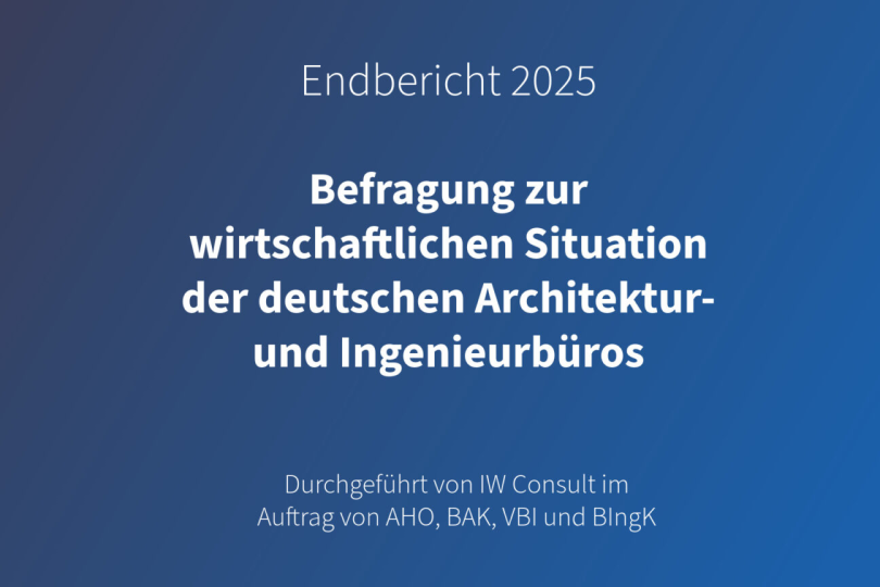 Ergebnisse der Umfrage zur wirtschaftlichen Lage der Ingenieurbüros