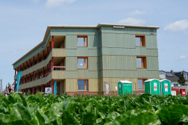 Erstes Pilotvorhaben "Haus fast ohne Heizung" fertiggestellt. Foto: StMB