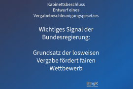 Wichtiges Signal der Bundesregierung: losweise Vergabe fördert fairen Wettbewerb