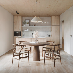 Die Gestaltung der Gebäude folgt einer klaren, modernen Linie und schaftt eine warme, wohnliche Atmosphäre. © Rosentritt GmbH