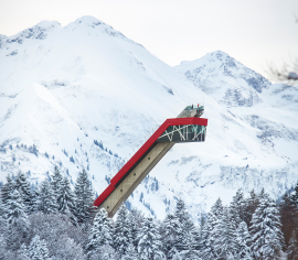 Heini-Klopfer-Skiflugschanze, Oberstdorf. Foto: Eva Bartussek