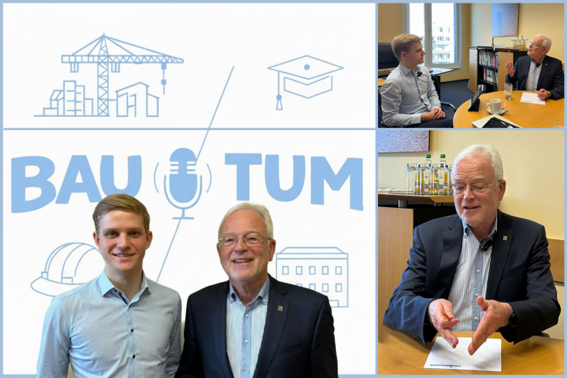 Neuer BauTUM-Podcast mit Kammerpräsident Prof. Dr. Norbert Gebbeken