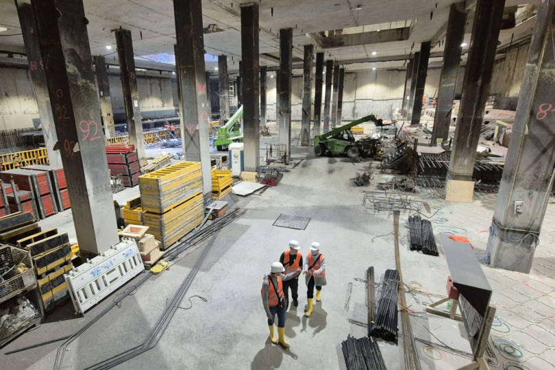 Studierende der TH Augsburg besuchen das Großprojekt 2. Stammstrecke München - Haltepunkt Marienhof