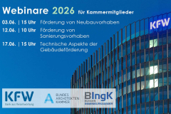 Kostenfreie KfW-Webinare für Kammermitglieder am 3., 12. und 17. Juni 2026