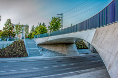 Mitgliederprojekt: Dynamische Formensprache - Fuß- und Radwegbrücke Offenbachstraße Nord in München