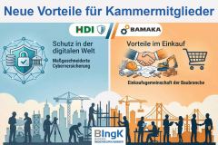 Neue Vorteile für Kammermitglieder: Cyber-Versicherung und Einkaufsplattform BAMAKA