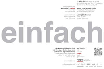 Vortrag "bau einfach - radikal" - 10.06.2026 - Pavillon 333 / TUM und Online - Kostenfrei!