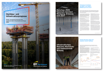 Bauwirtschaft bleibt zweigeteilt: Hochbau schwach, Infrastruktur/Tiefbau robust