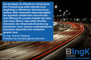 Bundesingenieurkammer zur Autobahn-Finanzierung: Mehr Spielraum, klare öffentliche Verantwortung