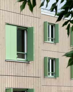 Ansicht der Fenster von außen. Foto: hey! Architektur