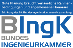 Bundesingenieurkammer: Gute Planung braucht verlässliche Rahmenbedingungen und angemessene Honorare