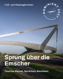 Sprung über die Emscher: Geschwungene Verbindung am Wasserkreuz
