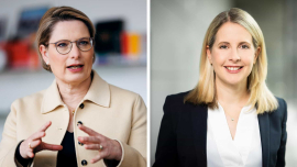 Dr. Stefanie Hubig und Verena Hubertz © Felix Zahn/photothek.de (links), Bundesregierung/Steffen Kugler (rechts) 