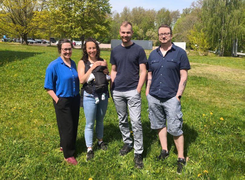 Das Gründungsteam von UltraFOCUS: Sophia Hölzel, Elfi Lange, Christoph Büttner, Erik Mista. Foto: Saxeed