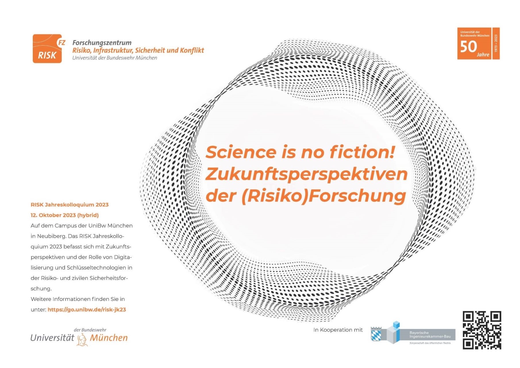 RISK Jahreskolloquium 2023: Science is no fiction! Zukunftsperspektiven der Risiko)forschung