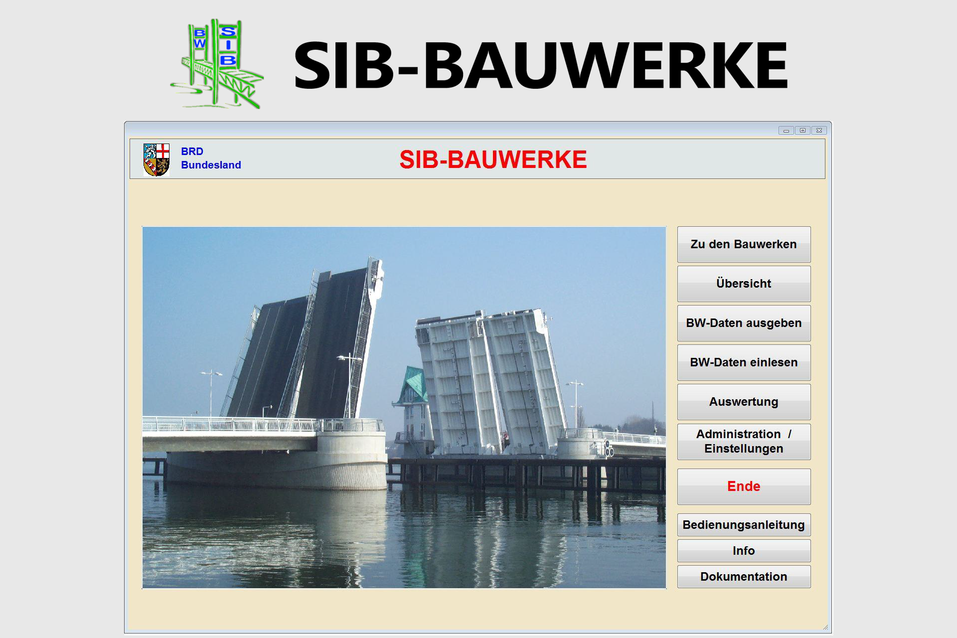 Bauwerke mit der Software SIB-Bauwerke prüfen