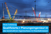 Planungsingenieur/in des konstruktiven Ingenieurbaus im Eisenbahnwesen - Lehrgangsstart: 9. Februar 2024