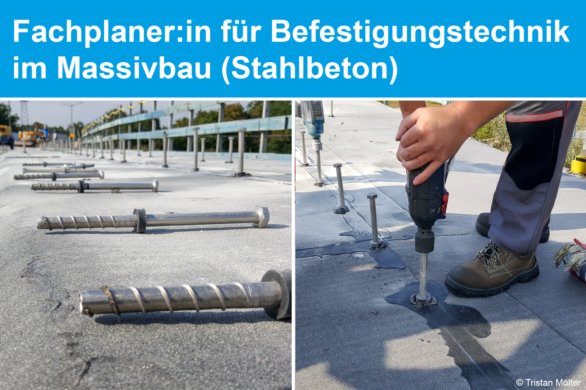 Fachplaner:in für Befestigungstechnik im Massivbau (Stahlbeton)