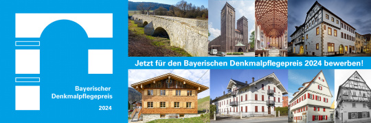 Bayerischer Denkmalpflegepreis 2024: Jetzt Projekt einreichen!